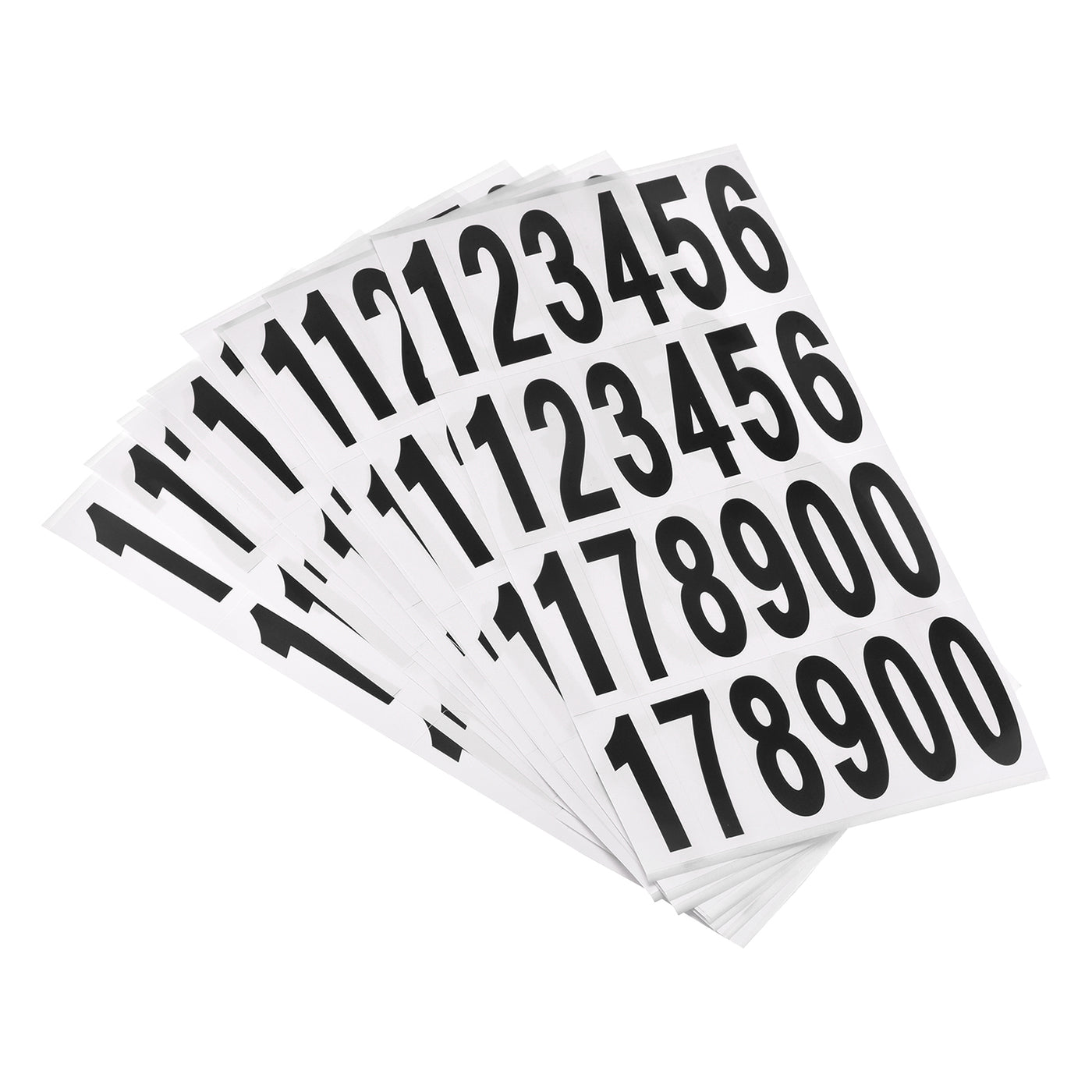 Harfington Mailbox Numbers Sticker Label Number Self Adhesive PVC Vinyl Label Black 76x25mm for Mailbox Signs, Pack of 10