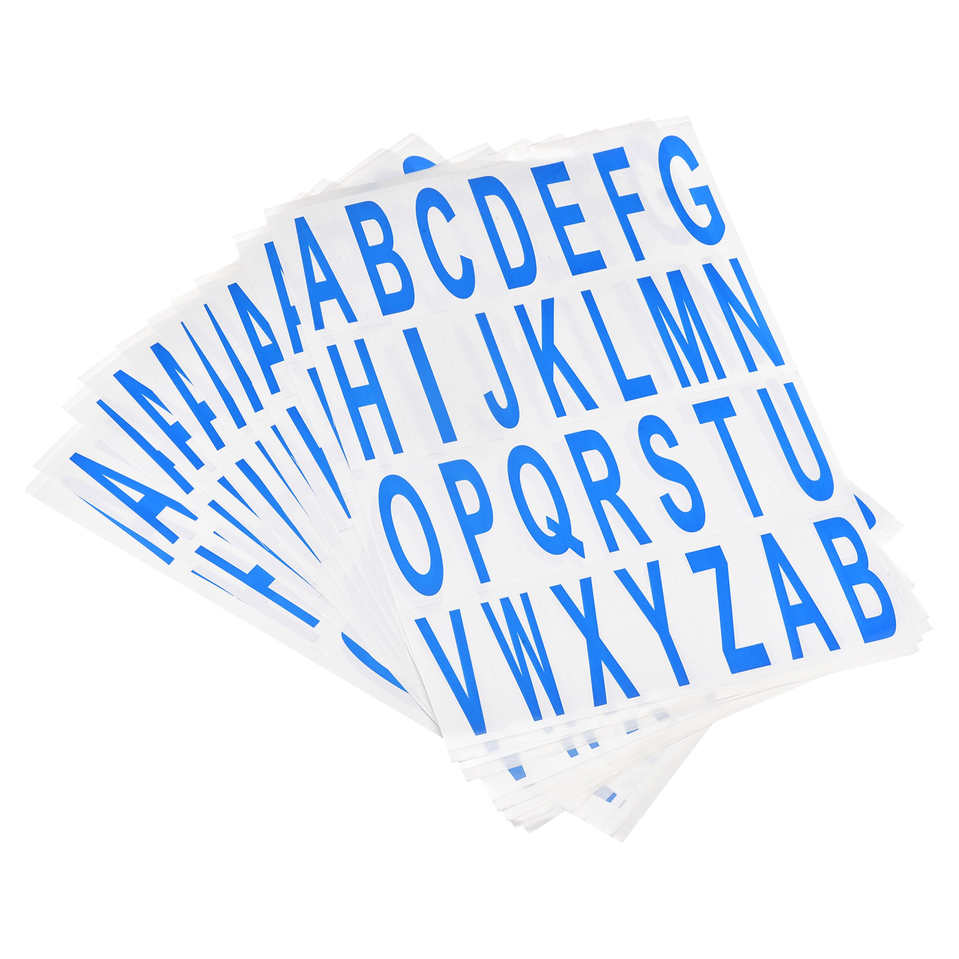 Harfington Letters Stickers Blue Alphabet Sticky Letter Label PVC Vinyl for Mailbox Address Window Door, Pack of 15