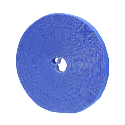 Harfington Reusable Cable Ties 25 Meters 14.5mm Hook and Loop Cord Wraps Blue Fasten