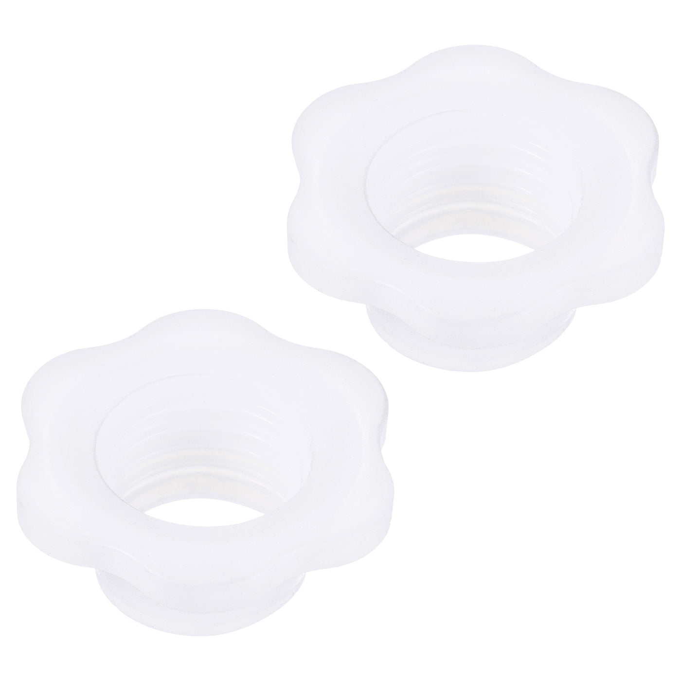 Harfington Sewer Drain Pipe Sealing Plug Silicone Hose Stopper Gasket for Kitchen Bathroom, White Pack of 2