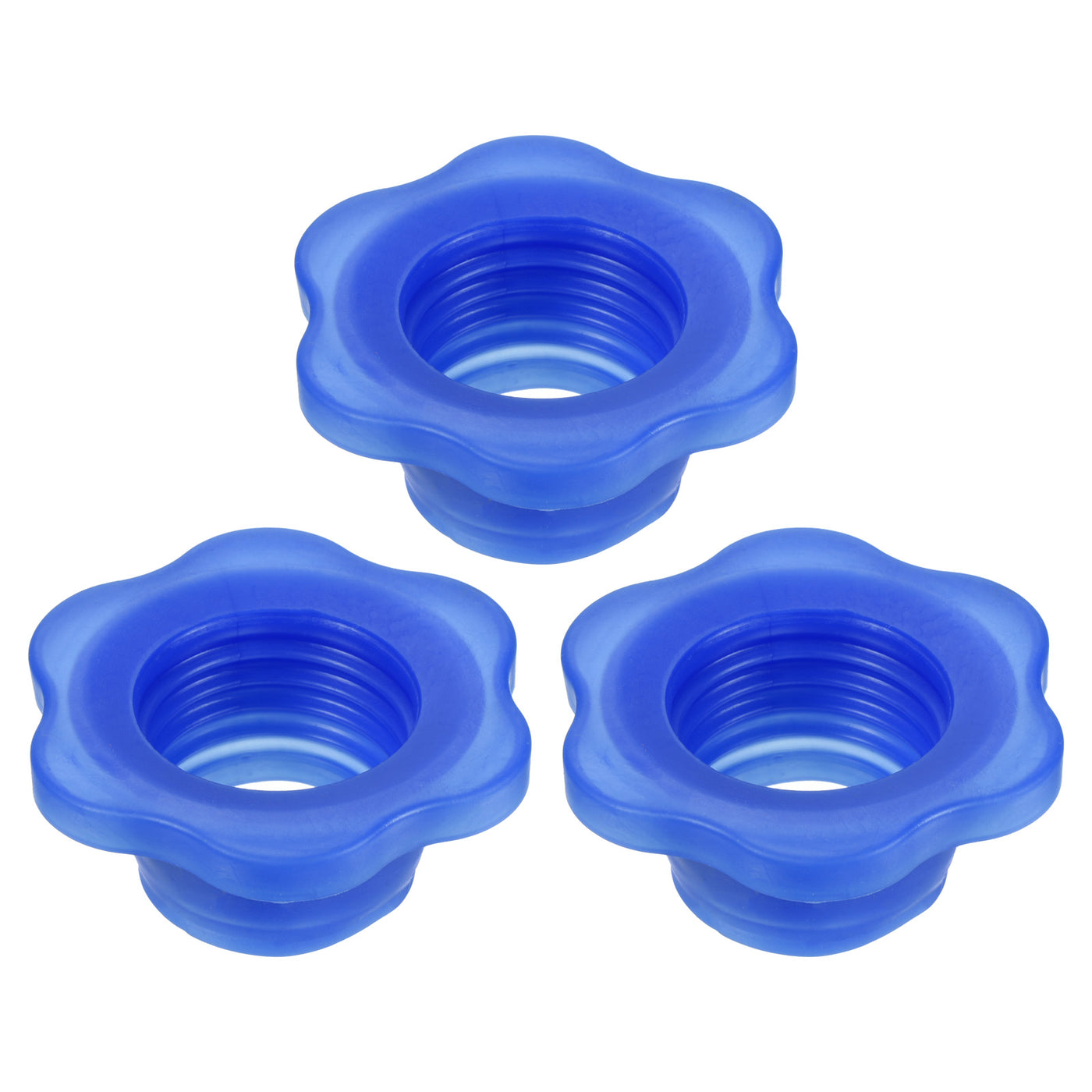 Harfington Sewer Drain Pipe Sealing Plug Silicone Hose Stopper Gasket for Kitchen Bathroom, Blue Pack of 3