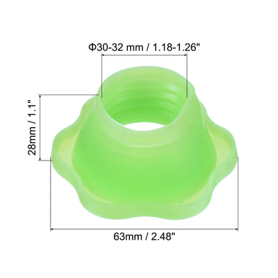 Harfington Sewer Drain Pipe Sealing Plug Silicone Hose Stopper Gasket for Kitchen Bathroom, Green Pack of 1
