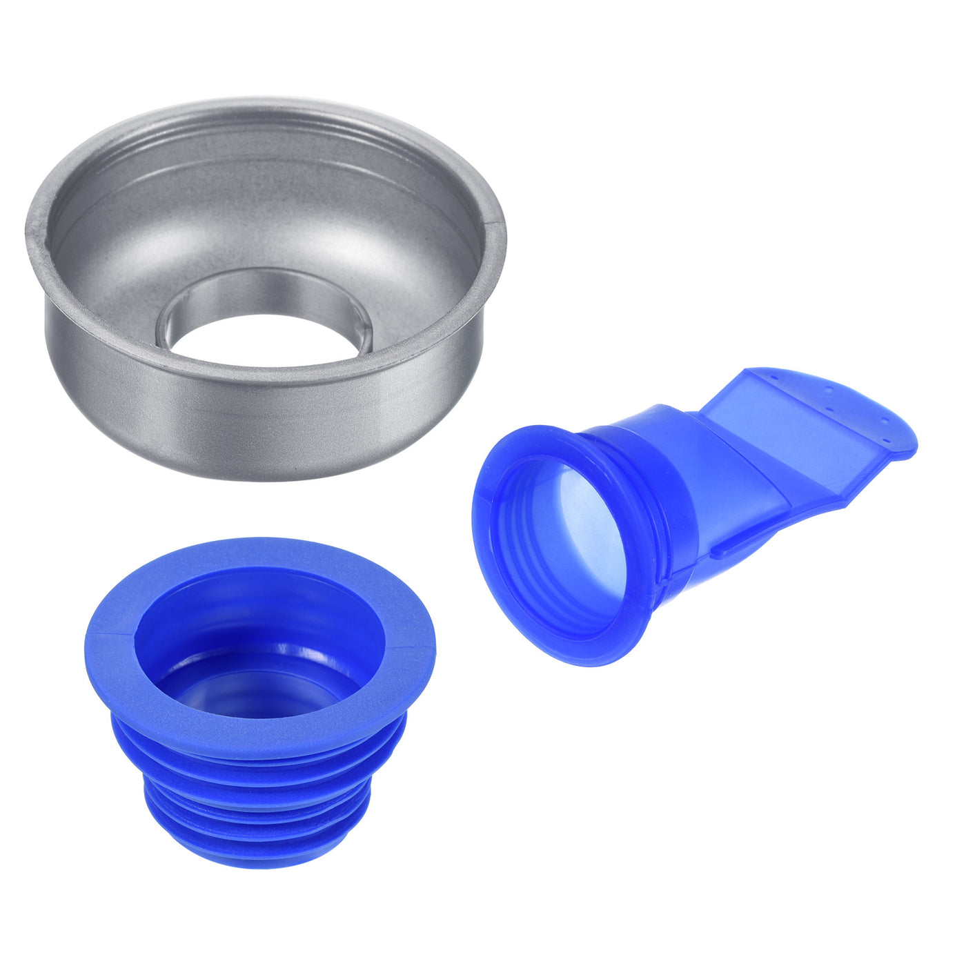 Harfington Sewer Drain Pipe Sealing Plug Silicone Hose Stopper with Grey Decorative Cover and Blue Anti-odor Core for Kitchen Bathroom, 1 Set