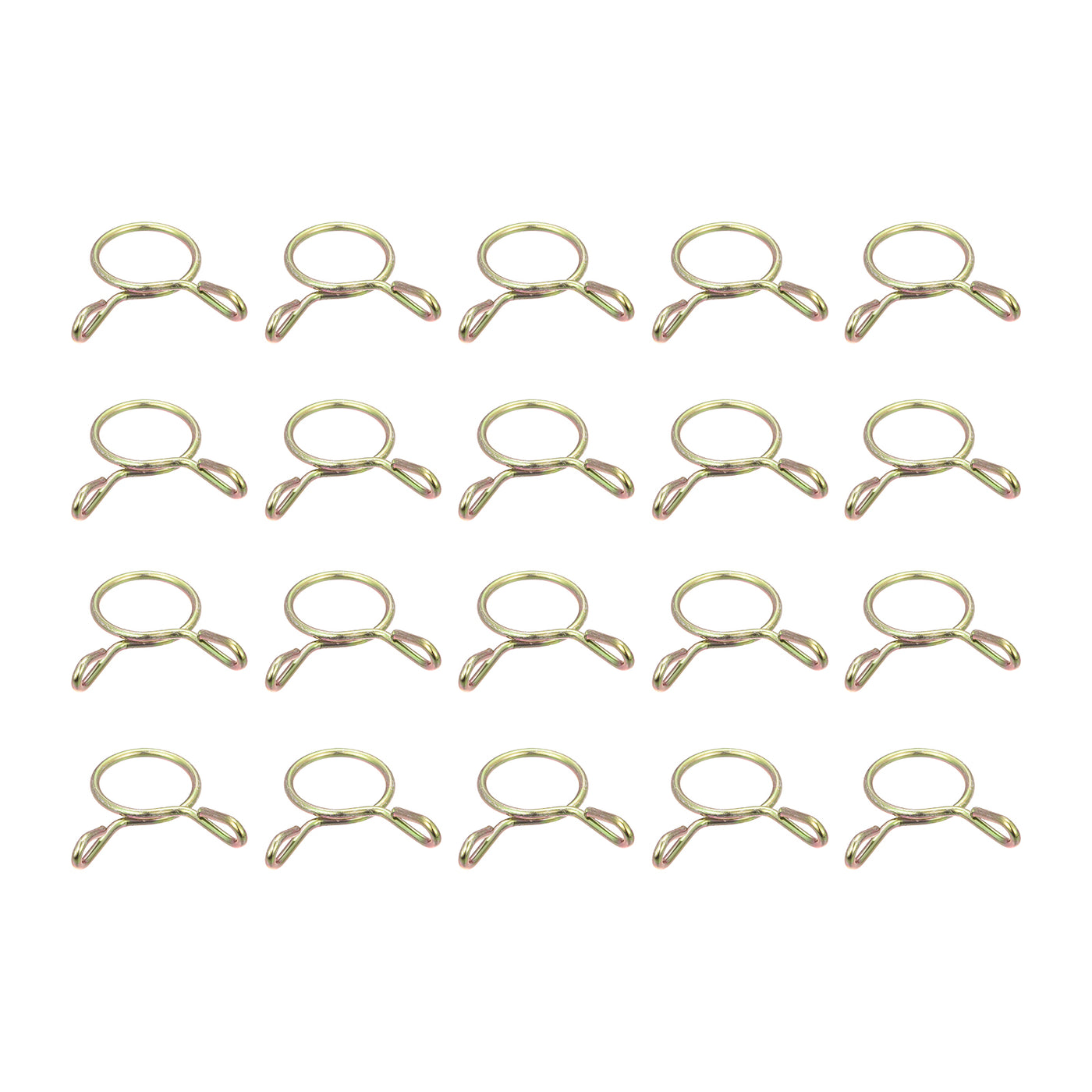 Uxcell Uxcell Fuel Line Hose Clips, 50pcs 19mm 65Mn Steel Tubing Spring Clamps