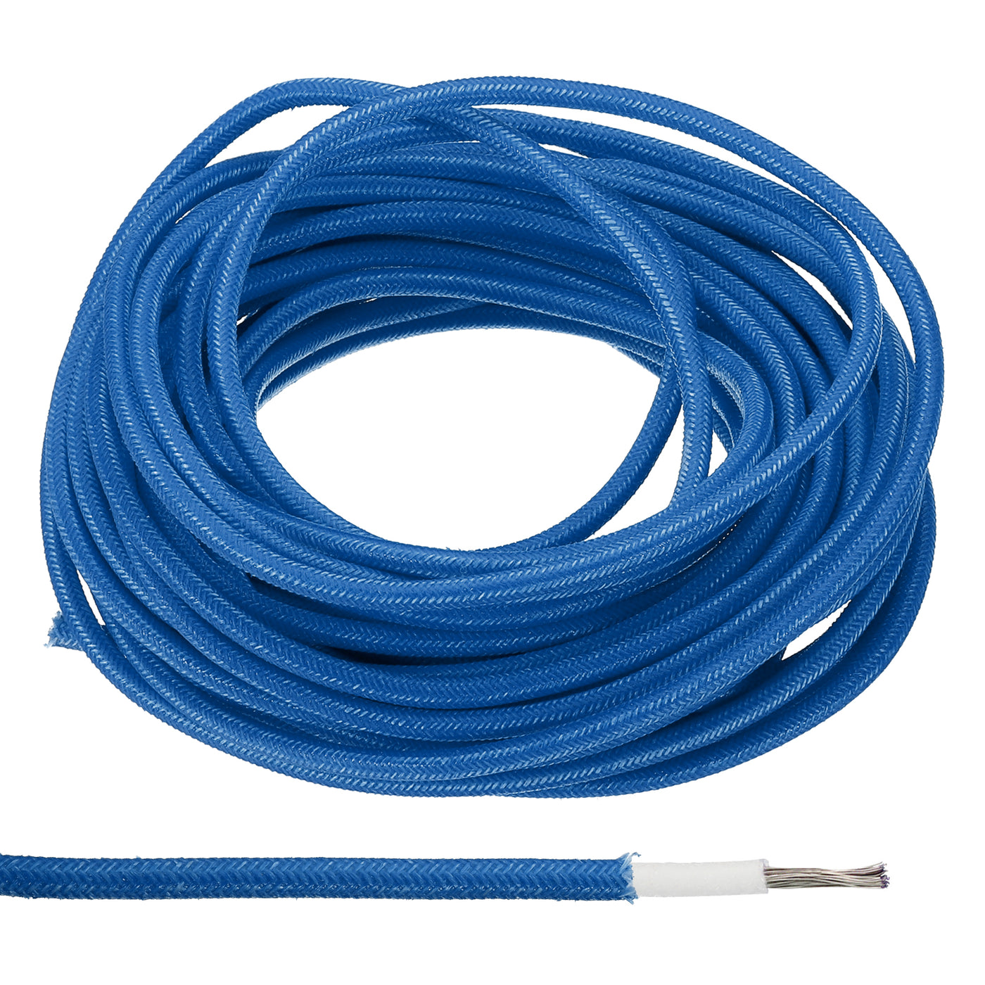 Harfington 16.4Ft 14AWG Electronic Wire, -30 to 200 Degree Celsius Insulated High Temperature Resistant Electrical Flexible Silicone Cable, Blue