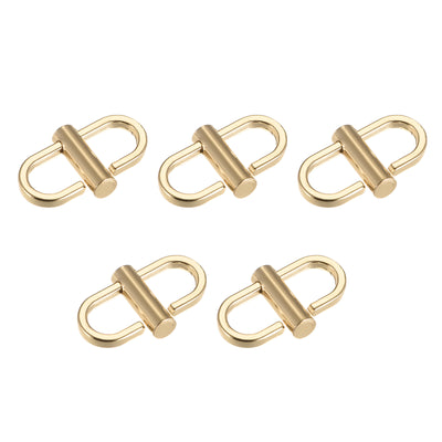Harfington Uxcell Adjustable Metal Buckles for Chain Strap, 5Pcs 22x10mm Chain Shortener, Gold