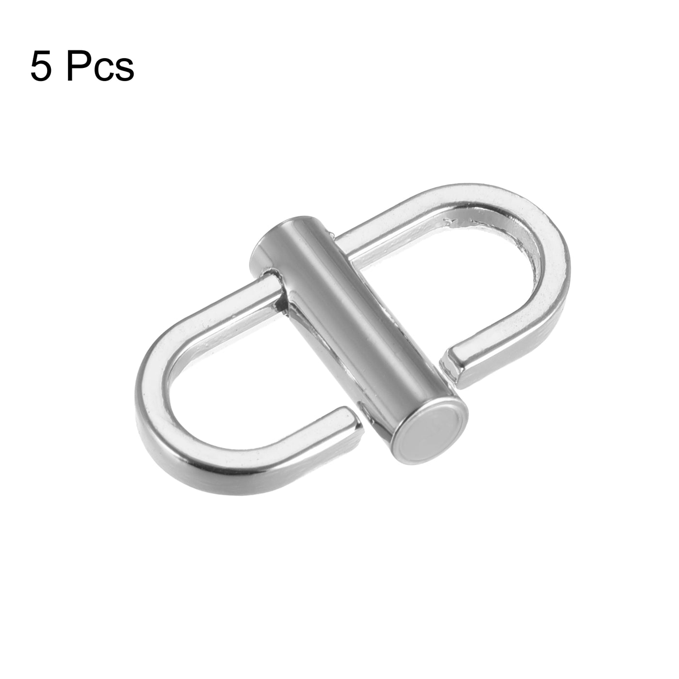 uxcell Uxcell Adjustable Metal Buckles for Chain Strap, 5Pcs 22x10mm Chain Shortener, Silver