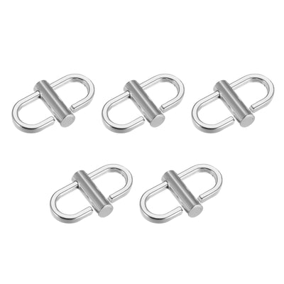 Harfington Uxcell Adjustable Metal Buckles for Chain Strap, 5Pcs 22x10mm Chain Shortener, Silver