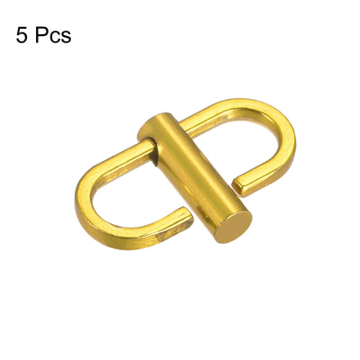Harfington Uxcell Adjustable Metal Buckles for Chain Strap, 5Pcs 22x10mm Chain Shortener, Yellow