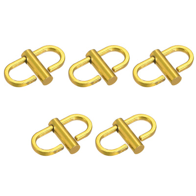 Harfington Uxcell Adjustable Metal Buckles for Chain Strap, 5Pcs 22x10mm Chain Shortener, Yellow