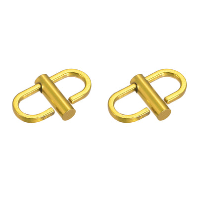 Harfington Uxcell Adjustable Metal Buckles for Chain Strap, 2Pcs 22x10mm Chain Shortener, Yellow