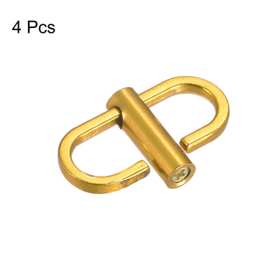 Harfington Uxcell Adjustable Metal Buckles for Chain Strap, 4Pcs 22x13mm Chain Shortener, Yellow