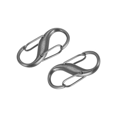 Harfington Uxcell Adjustable Metal Buckle for Chain Strap, 6Pcs 27x13mm Chain Shortener, Grey