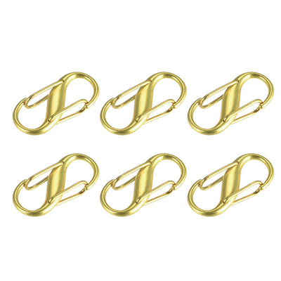 Harfington Uxcell Adjustable Metal Buckle for Chain Strap, 6Pcs 27x13mm Chain Shortener, Champagne