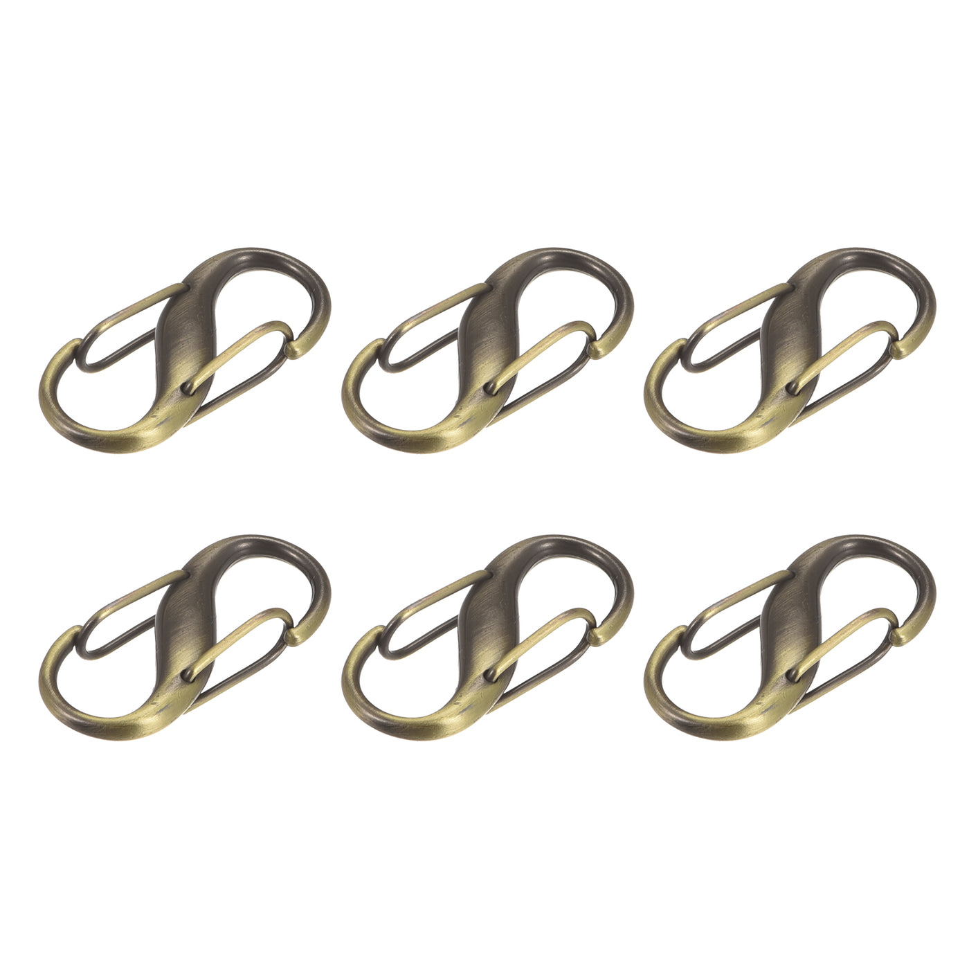 uxcell Uxcell Adjustable Metal Buckle for Chain Strap, 6Pcs 27x13mm Chain Shortener, Copper
