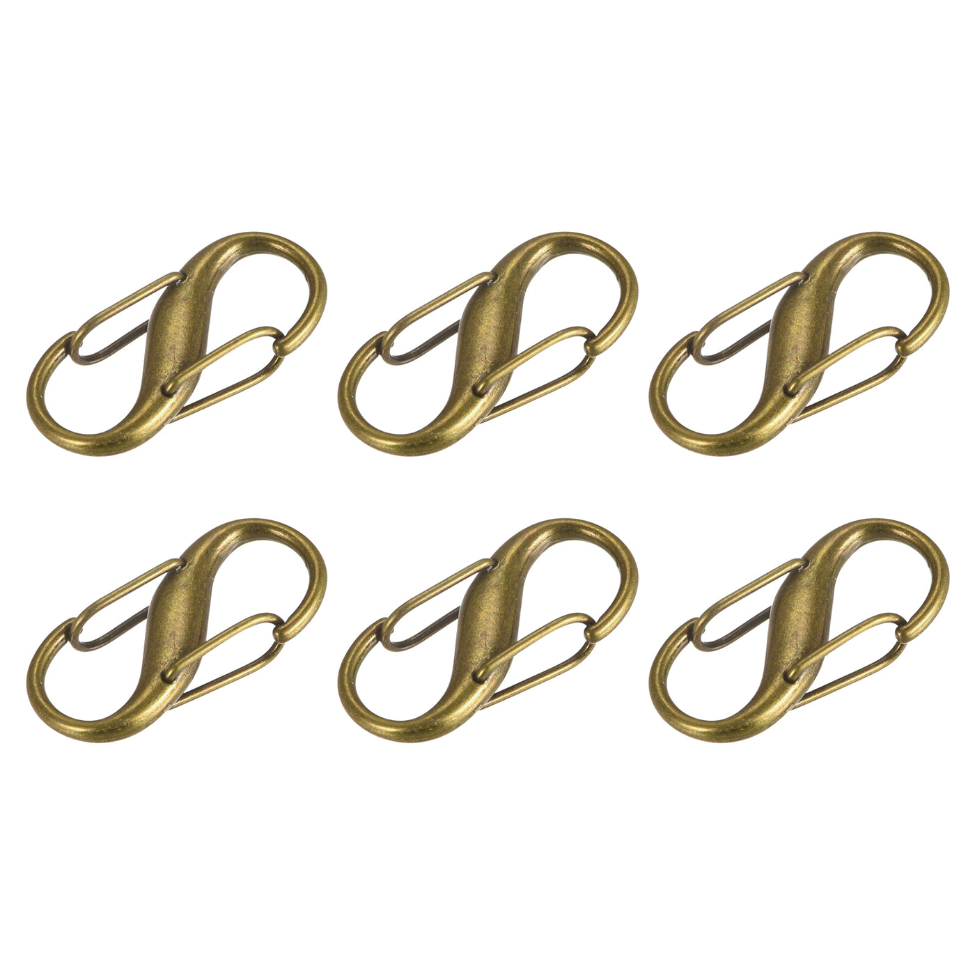 uxcell Uxcell Adjustable Metal Buckle for Chain Strap, 6Pcs 27x13mm Chain Shortener, Bronze