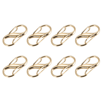 Harfington Uxcell Adjustable Metal Buckle for Chain Strap, 8Pcs 27x13mm Chain Shortener, Gold