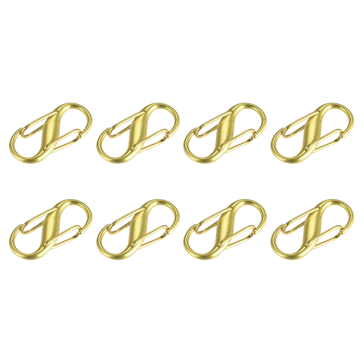 uxcell Uxcell Adjustable Metal Buckle for Chain Strap, 8Pcs 27x13mm Chain Shortener, Champagne