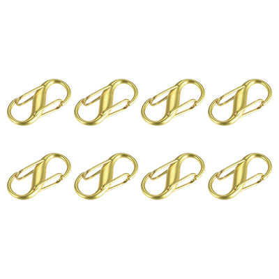 Harfington Uxcell Adjustable Metal Buckle for Chain Strap, 8Pcs 27x13mm Chain Shortener, Champagne