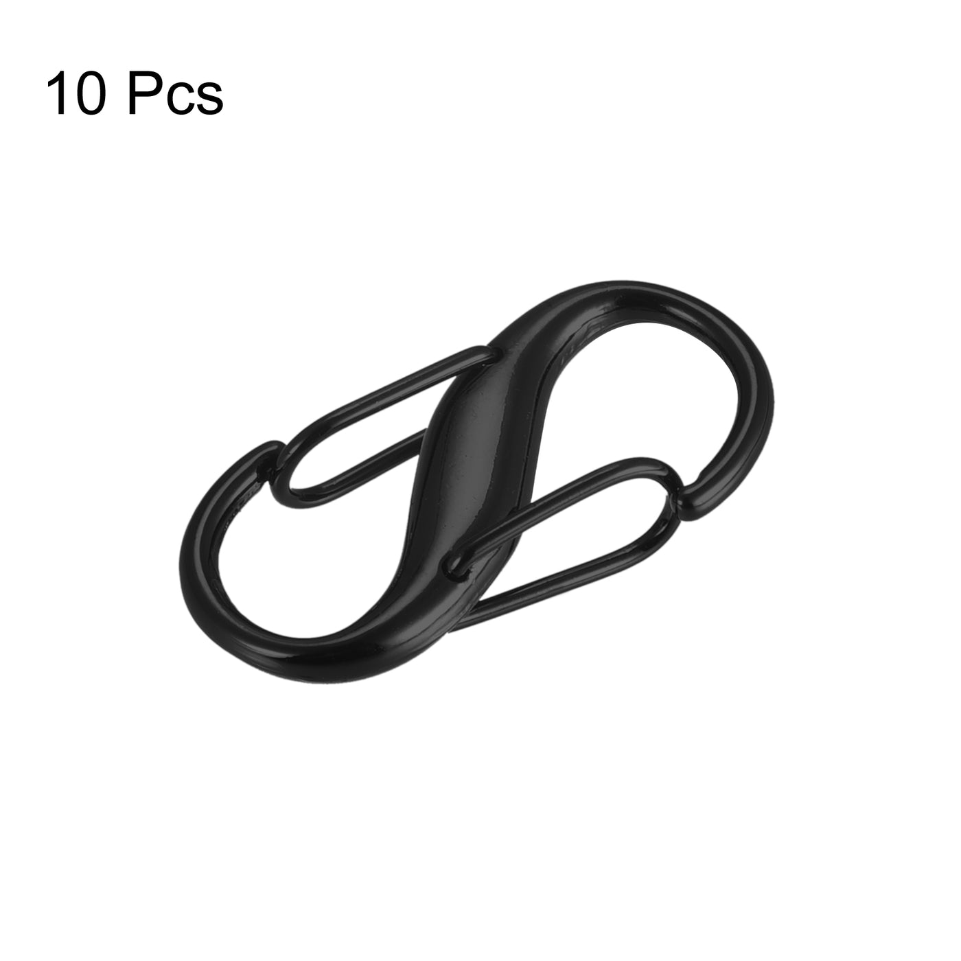 uxcell Uxcell Adjustable Metal Buckle for Chain Strap, 10Pcs 27x13mm Chain Shortener, Black