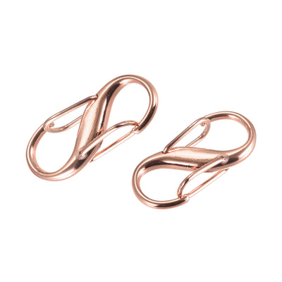 Harfington Uxcell Adjustable Metal Buckle for Chain Strap, 10Pcs 27x13mm Chain Shortener Rose Gold