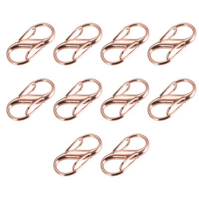 Harfington Uxcell Adjustable Metal Buckle for Chain Strap, 10Pcs 27x13mm Chain Shortener Rose Gold