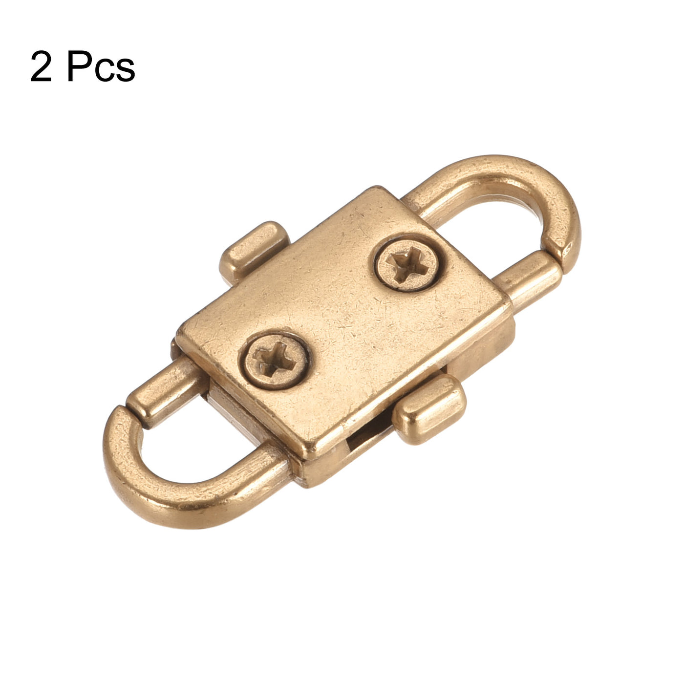 uxcell Uxcell Adjustable Metal Buckles for Chain Strap, 2Pcs 32x12mm Chain Shortener, Rose Gold
