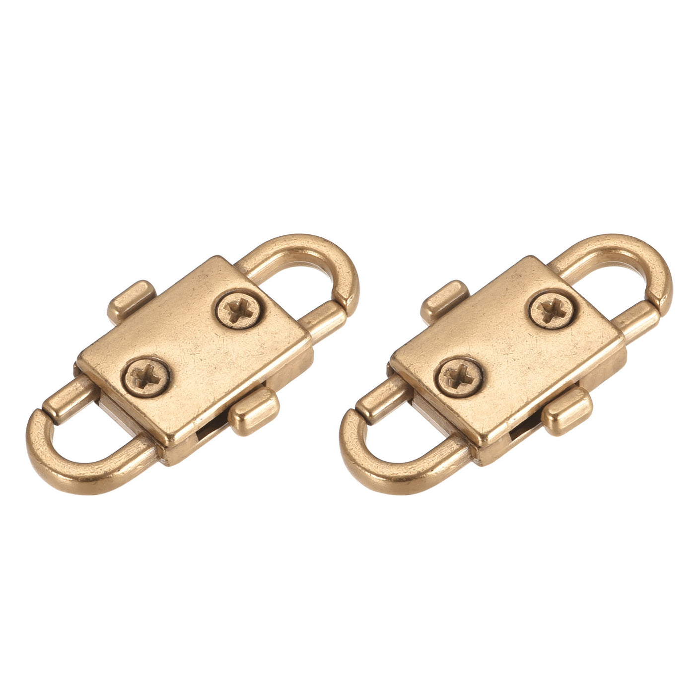 uxcell Uxcell Adjustable Metal Buckles for Chain Strap, 2Pcs 32x12mm Chain Shortener, Rose Gold