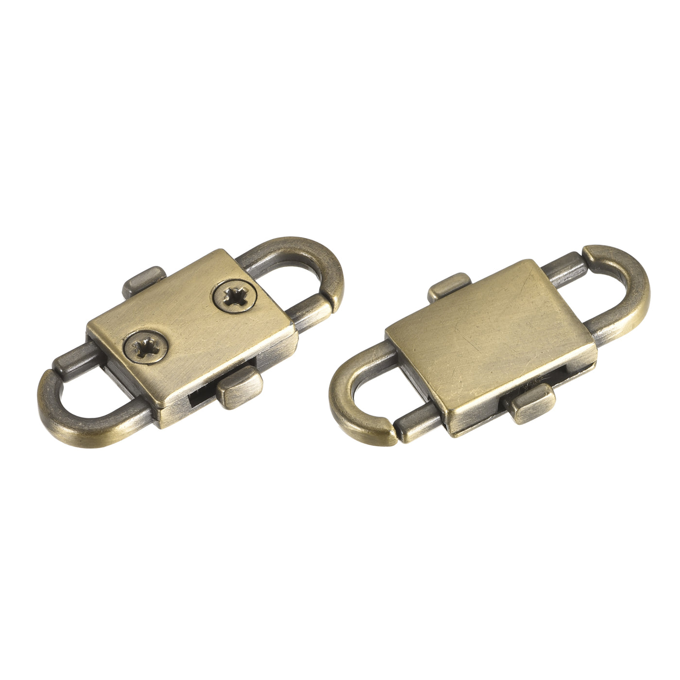 uxcell Uxcell Adjustable Metal Buckles for Chain Strap, 2Pcs 32x12mm Chain Shortener, Bronze