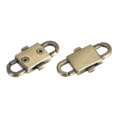 Harfington Uxcell Adjustable Metal Buckles for Chain Strap, 4Pcs 32x12mm Chain Shortener, Bronze