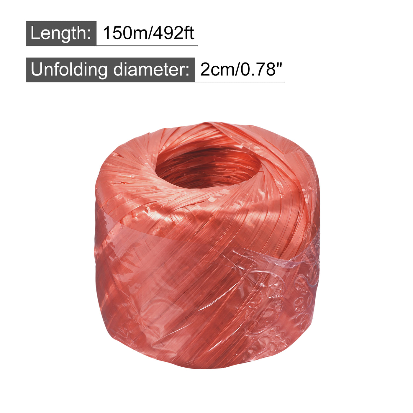 Harfington Polyester Nylon Plastic Rope Twine Bundled for Packing ,150m 3 Colors 3Pcs