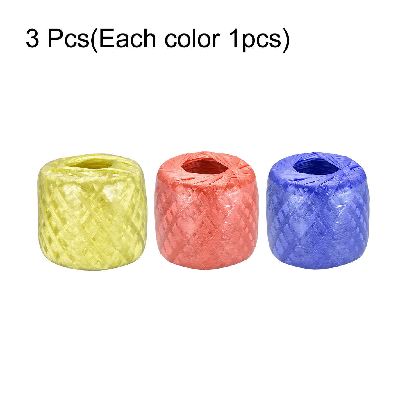 Harfington Polyester Nylon Plastic Rope Twine Bundled for Packing ,200m 3color 3Pcs