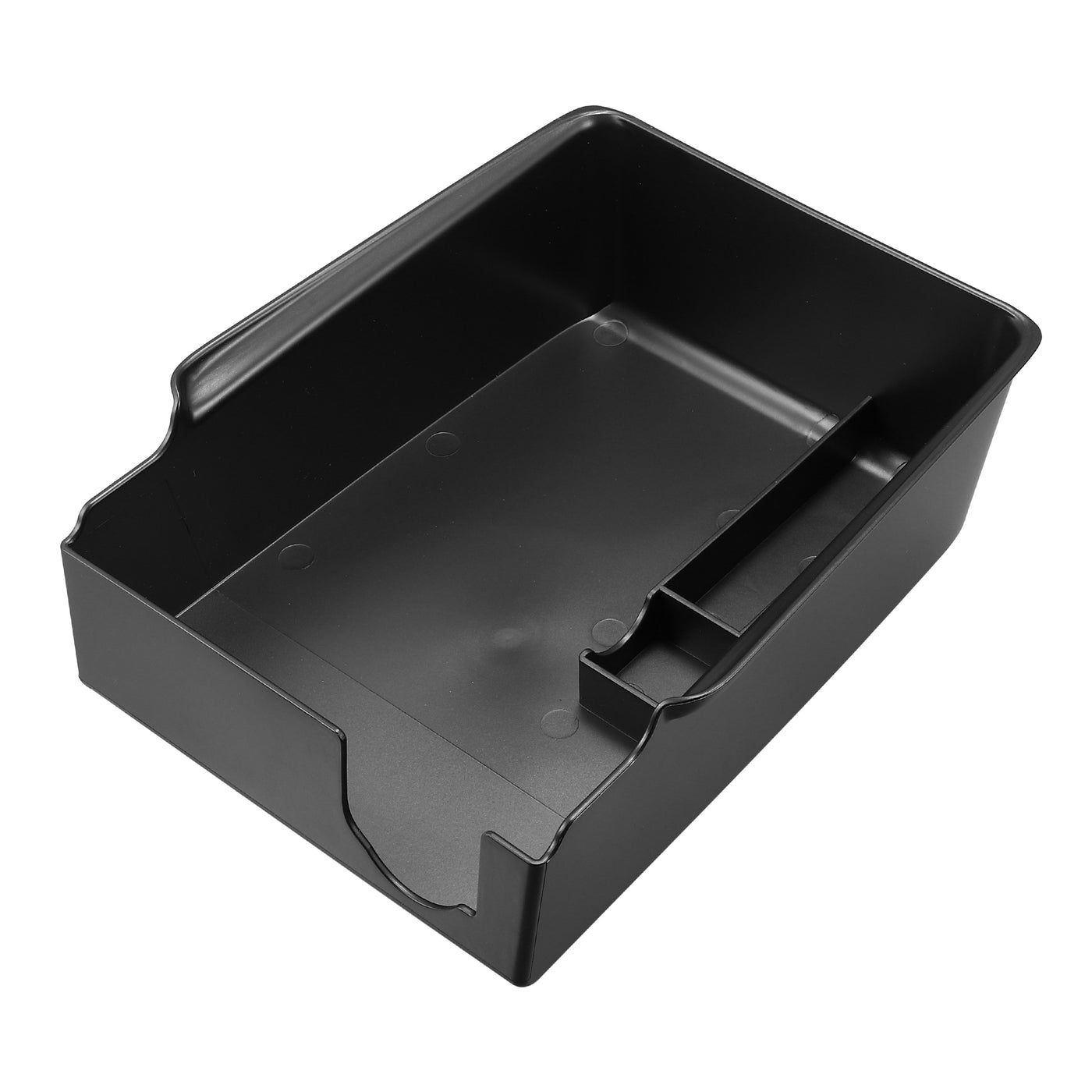 X AUTOHAUX Car Center Armrest ABS Storage Box Organizer for Tesla Model 3 Y 2021 2022 Accessories Black