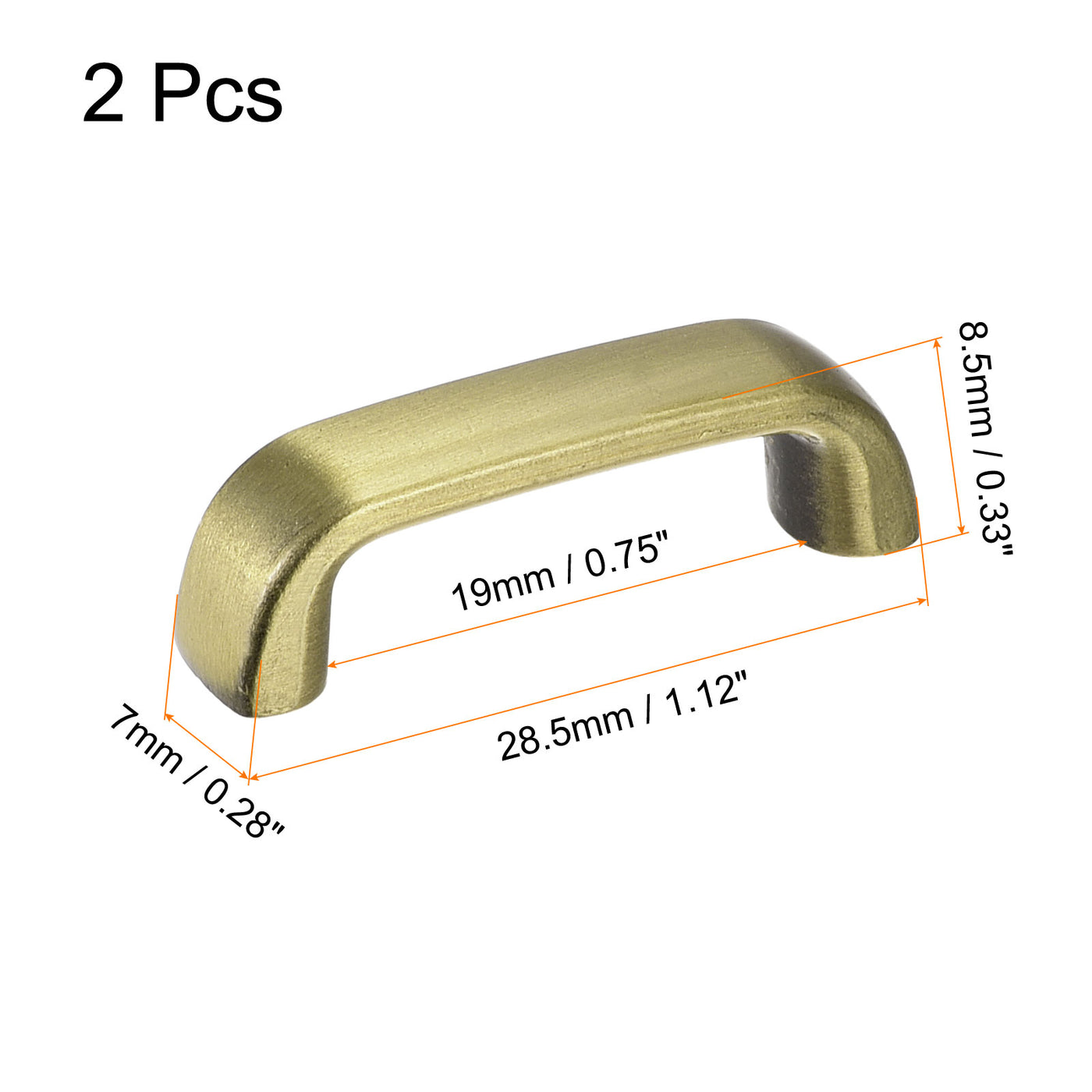 Uxcell Uxcell Arch Bridge Buckle, 2Pcs 30mm D-Ring Connector Buckles for Bag Hanger DIY, Gold