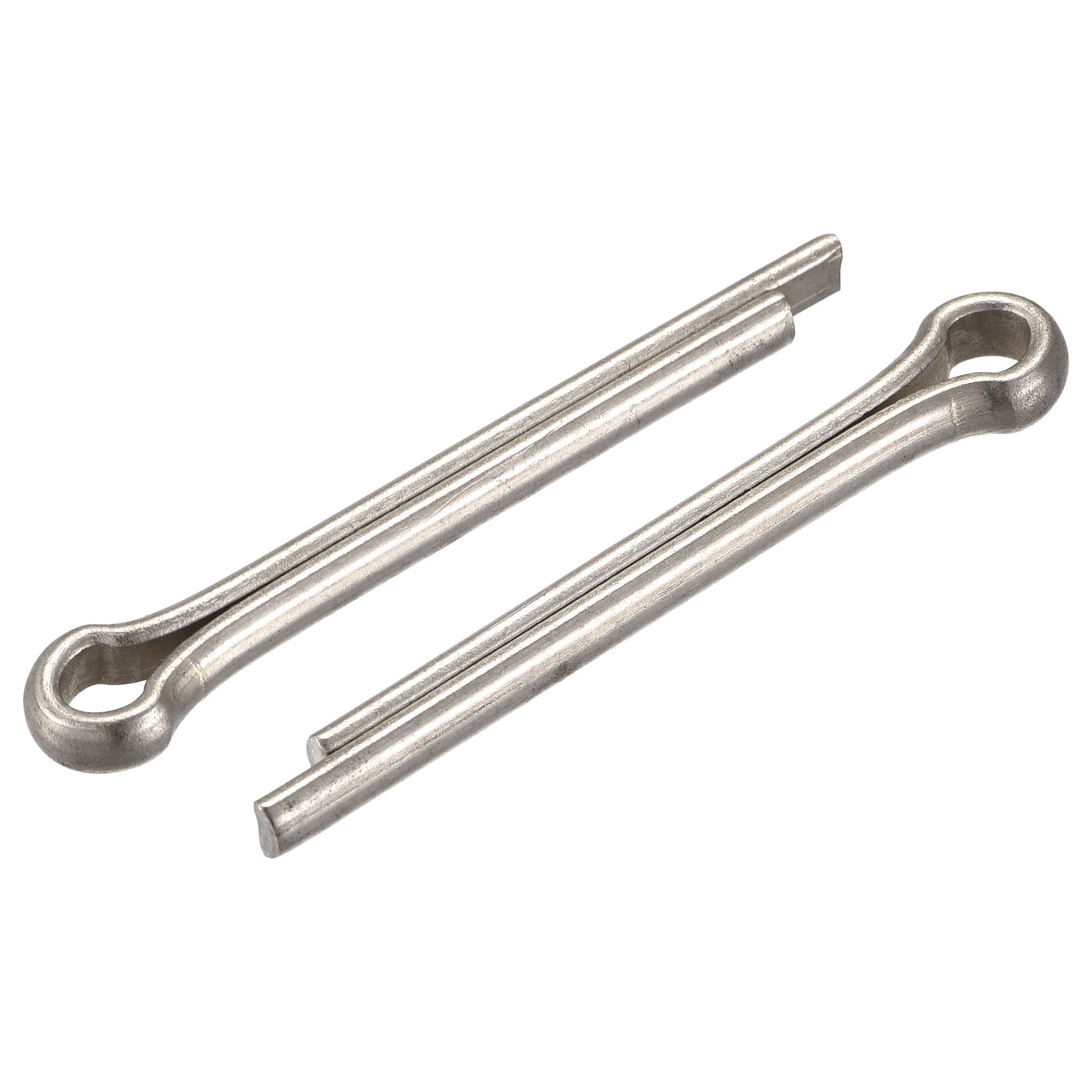 uxcell Uxcell Split Cotter Pin, 6mm x 43mm Stainless Steel Clip Fastener Fitting for Automotive, Mechanics, Silver Tone, 2Pcs