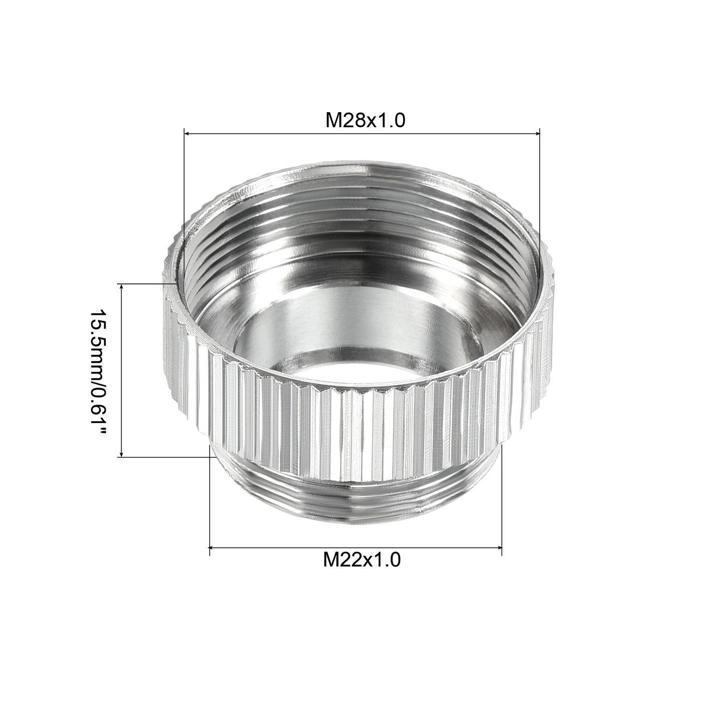 Male to Male Thread Faucet Adapters, Chromed Aerator Straight Connector ...