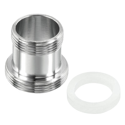 Harfington Male to Male Thread Faucet Adapter, Chromed Aerator Connector Fitting for Hose Filter Pipe