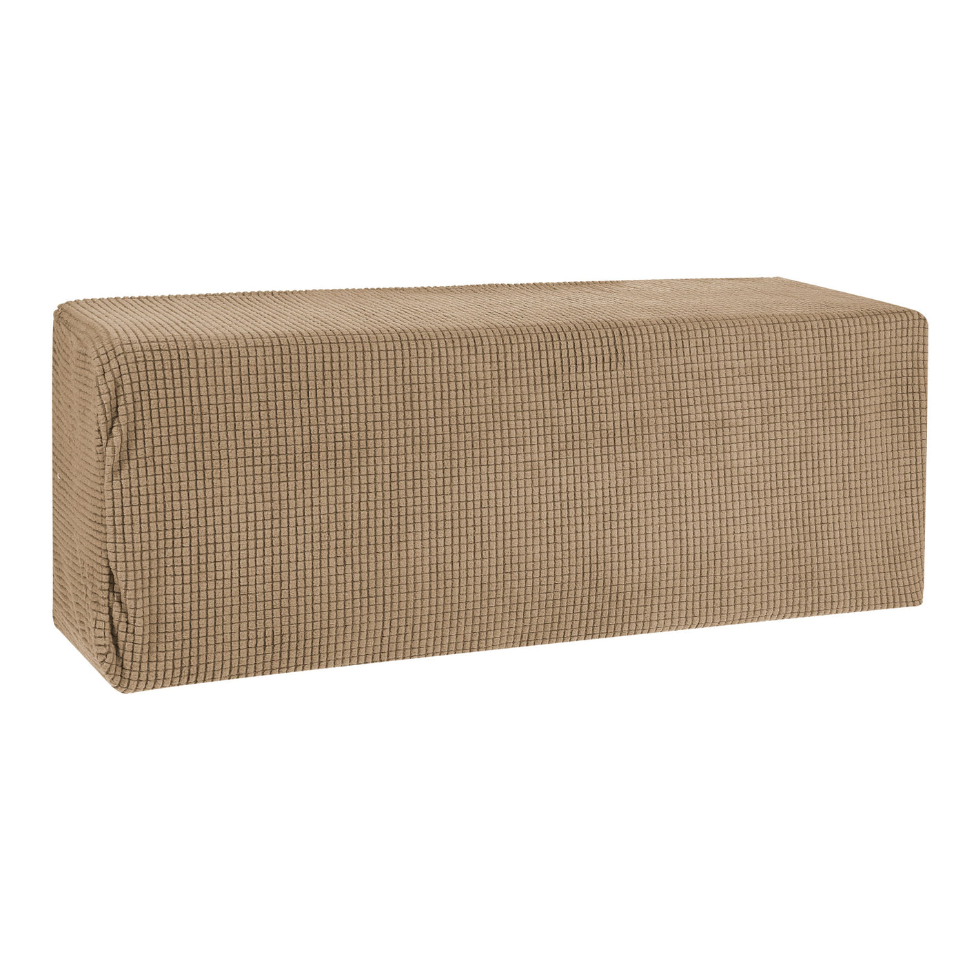 Harfington Air Conditioner Cover 35-37 Inch Knitted Elastic Cloth Dustproof for Wall-Mounted Units Split Indoor AC Covers Light Brown
