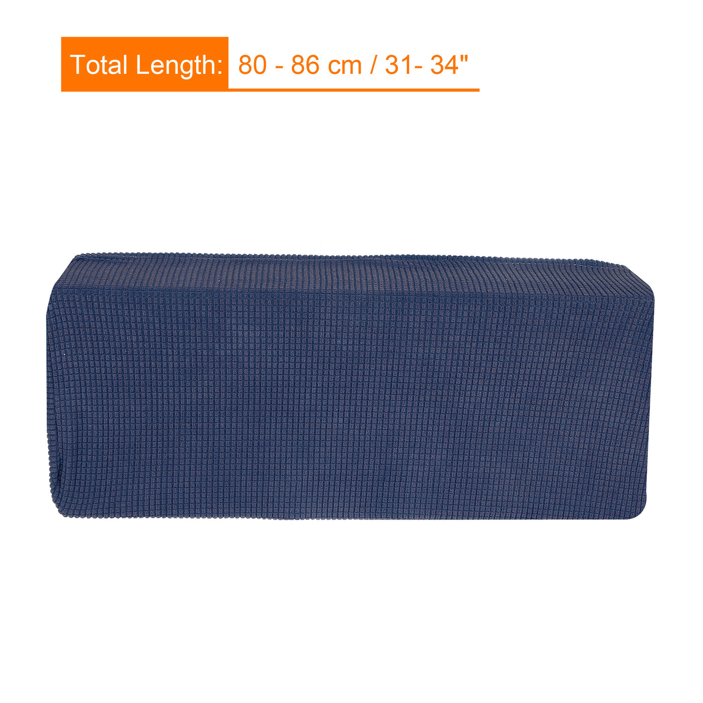 Harfington Air Conditioner Cover 31-34 Inch Knitted Elastic Cloth Dustproof for Wall-Mounted Units Split Indoor AC Covers Dark Blue