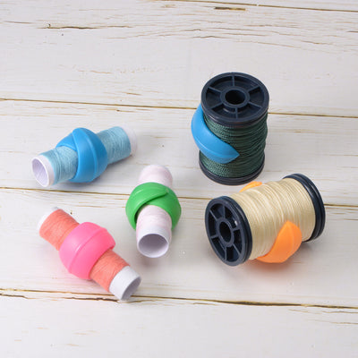 Harfington 20pcs Sewing/Embroidery Machine Thread Spool Savers No Loose Ends, Blue