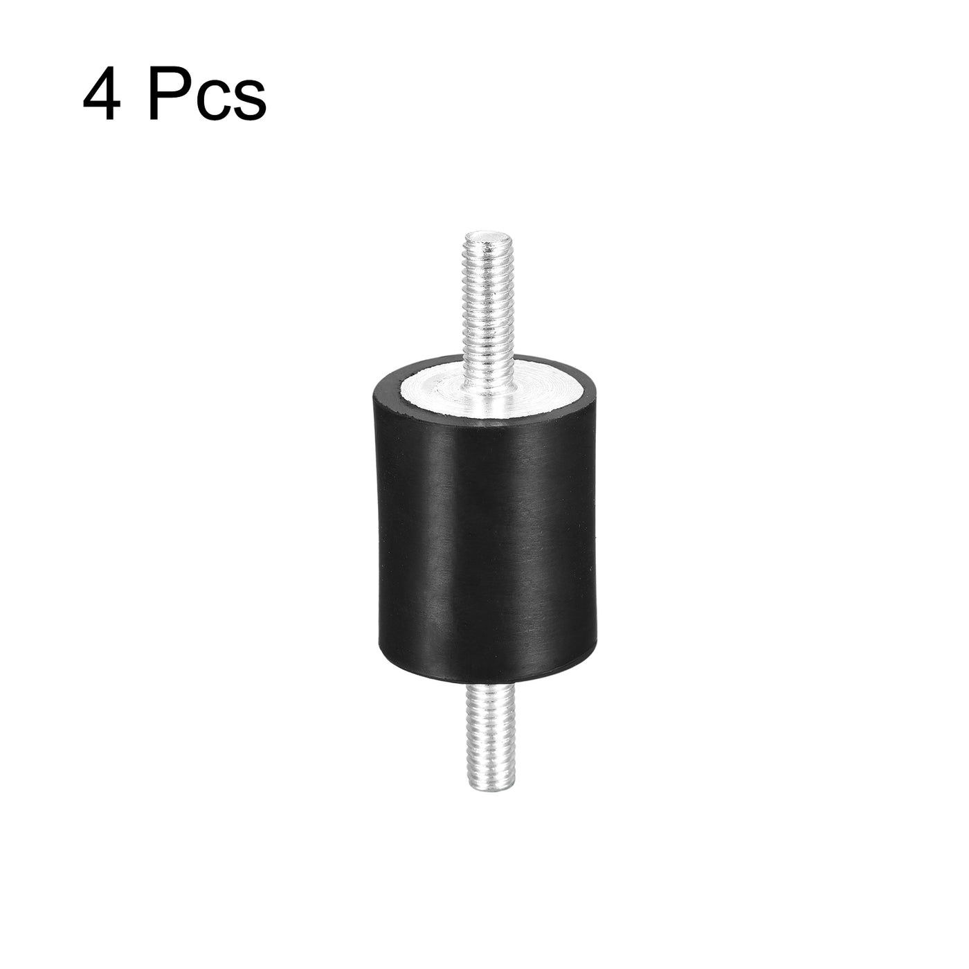 uxcell Uxcell M6x18mm Rubber Mounts, 4pcs Anti Isolator Studs Shock Absorber Male, 8x8mm