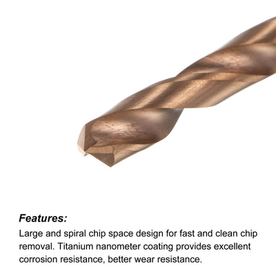 Harfington Uxcell 4.5mm Dia 100mm Length Titanium Coated K35 Tungsten Carbide Twist Drill Bit