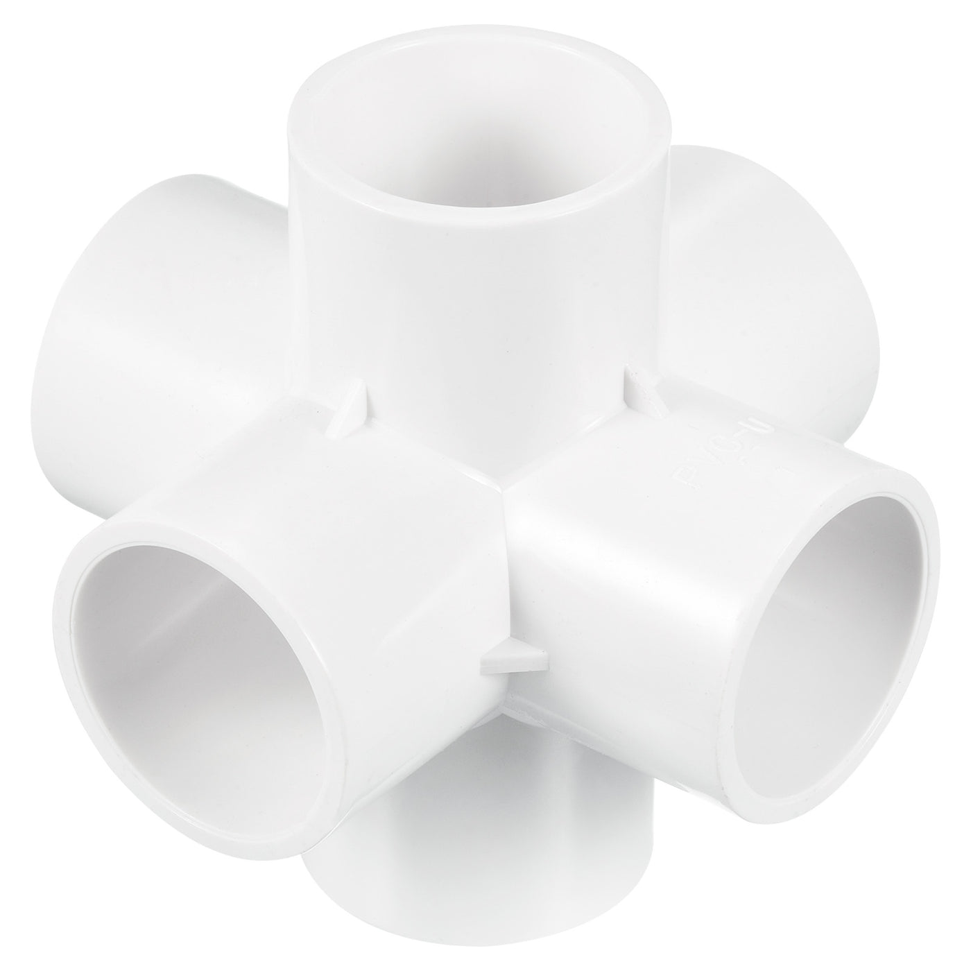 Harfington 32mm PVC Pipe Fittings 6 Way Elbow Water Joint Connectors Adapters
