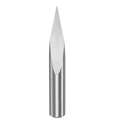 Harfington 6mm Shank 0.2mm Tip 20 Degree Carbide 3 Flutes Wood Engraving CNC Bit
