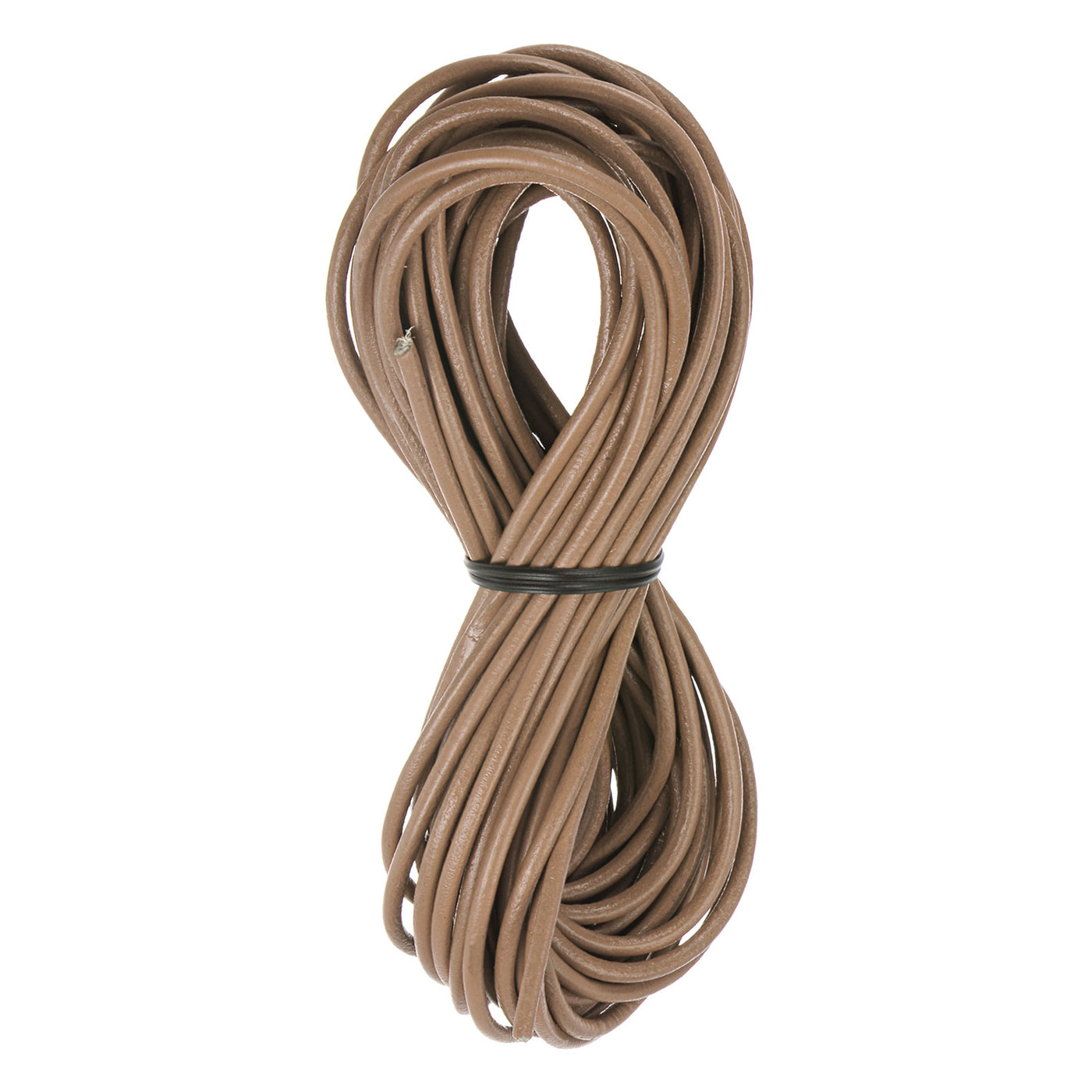 Harfington 3mm Round Leather Lacing Cord 11Yards/10M Crafting Braiding String, Khaki