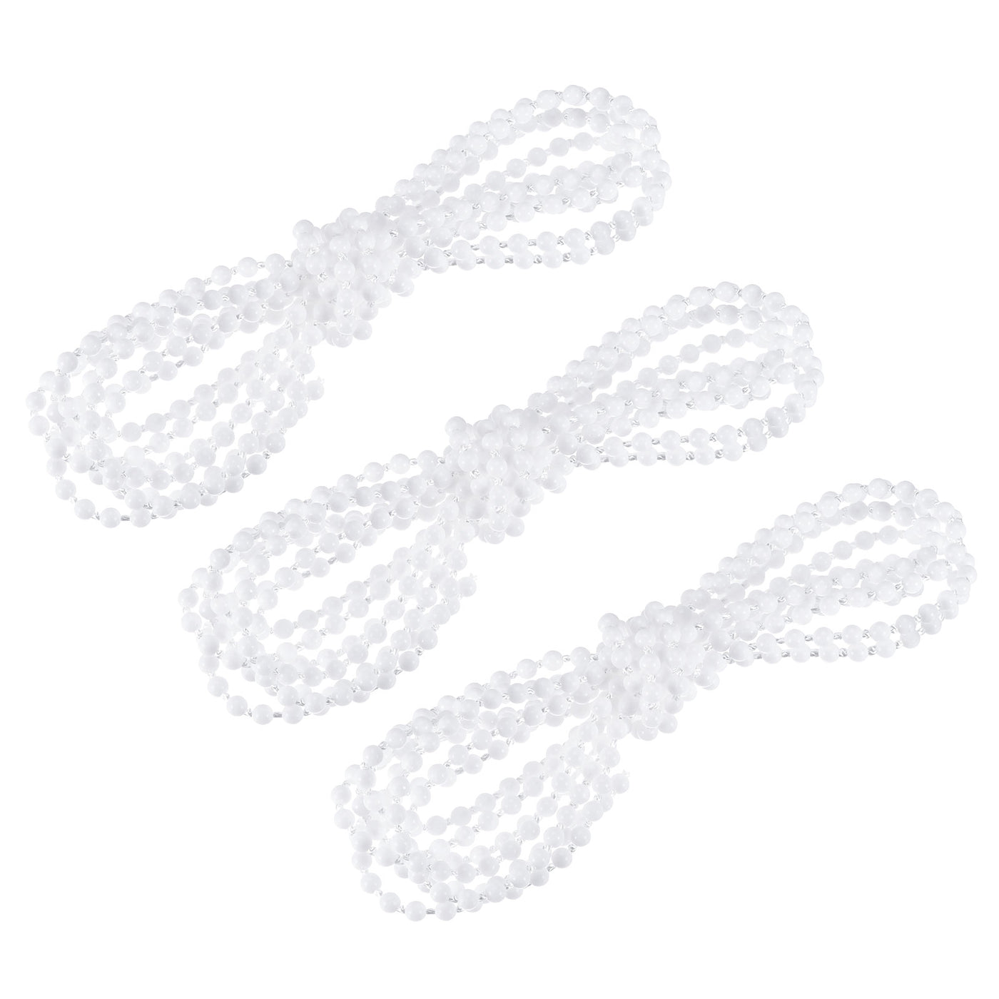 uxcell Uxcell 2.19 Yards Blinds Beaded Chain 3Pcs Roller Shade for Window Repair Parts, White