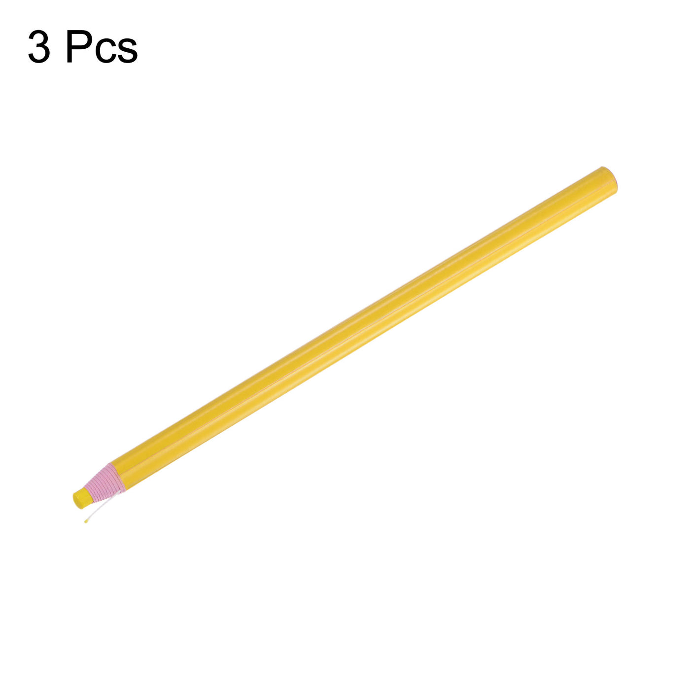Harfington 3pcs Sewing Fabric Pencils Sewing Mark Chalks Marking Tools, Yellow