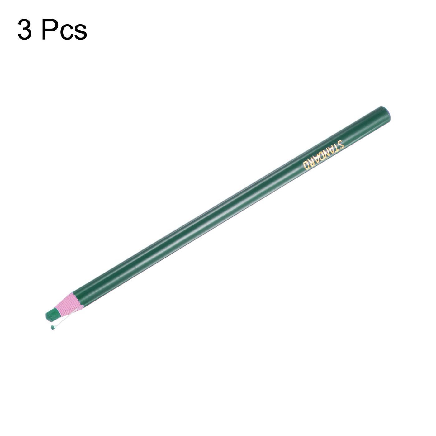 Harfington 3pcs Sewing Fabric Pencils Sewing Mark Chalks Marking Tools, Green
