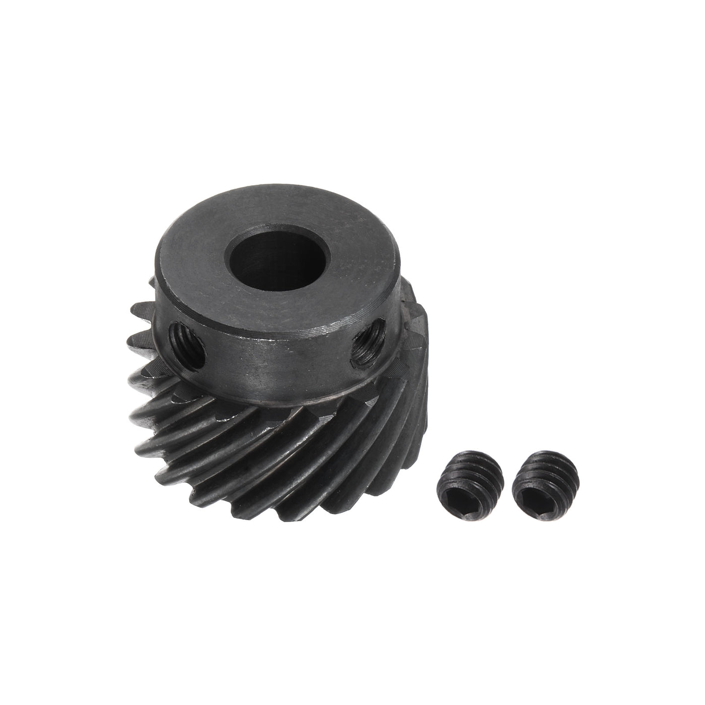 uxcell Uxcell 8mm Aperture 18T Helical Gear 1 Mod Hardened Steel Motor Gear, Right Direction