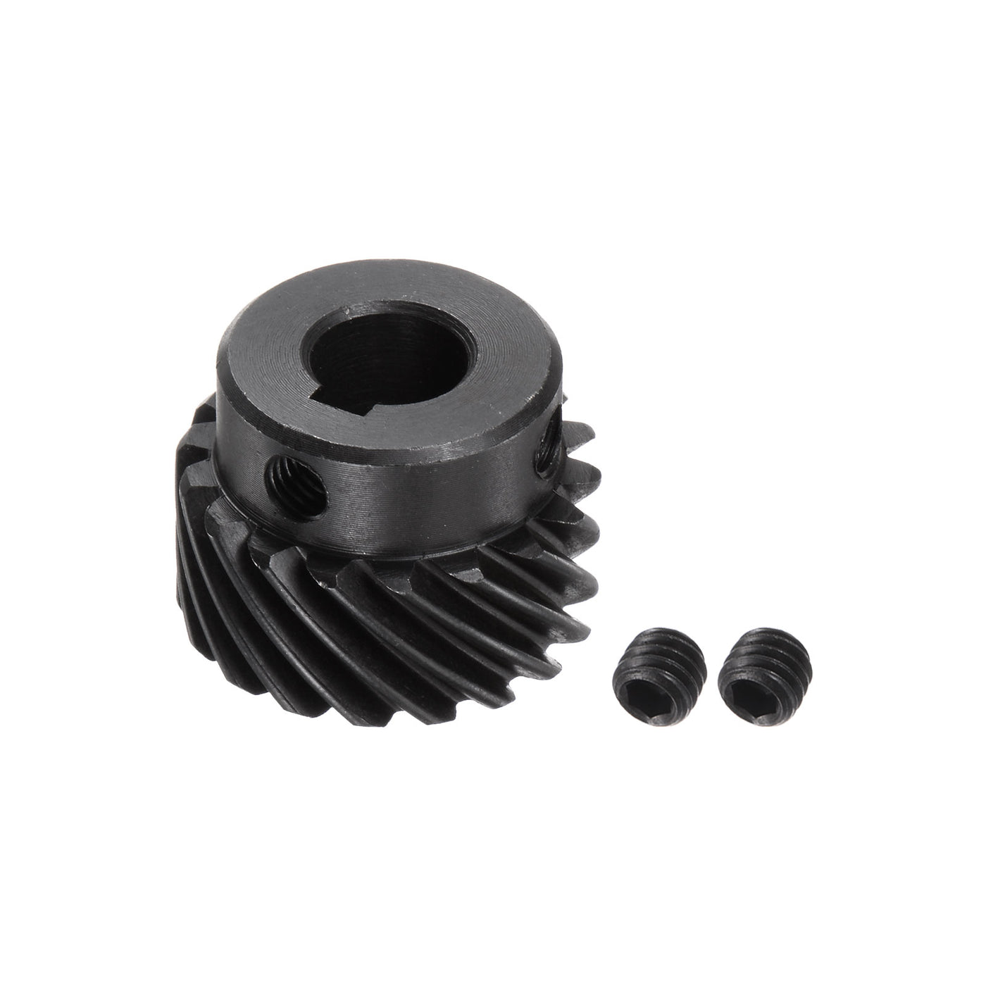 uxcell Uxcell 10mm Aperture 18T Helical Gear 1 Mod 4x1.8mm Keyway Motor Gear, Left Direction
